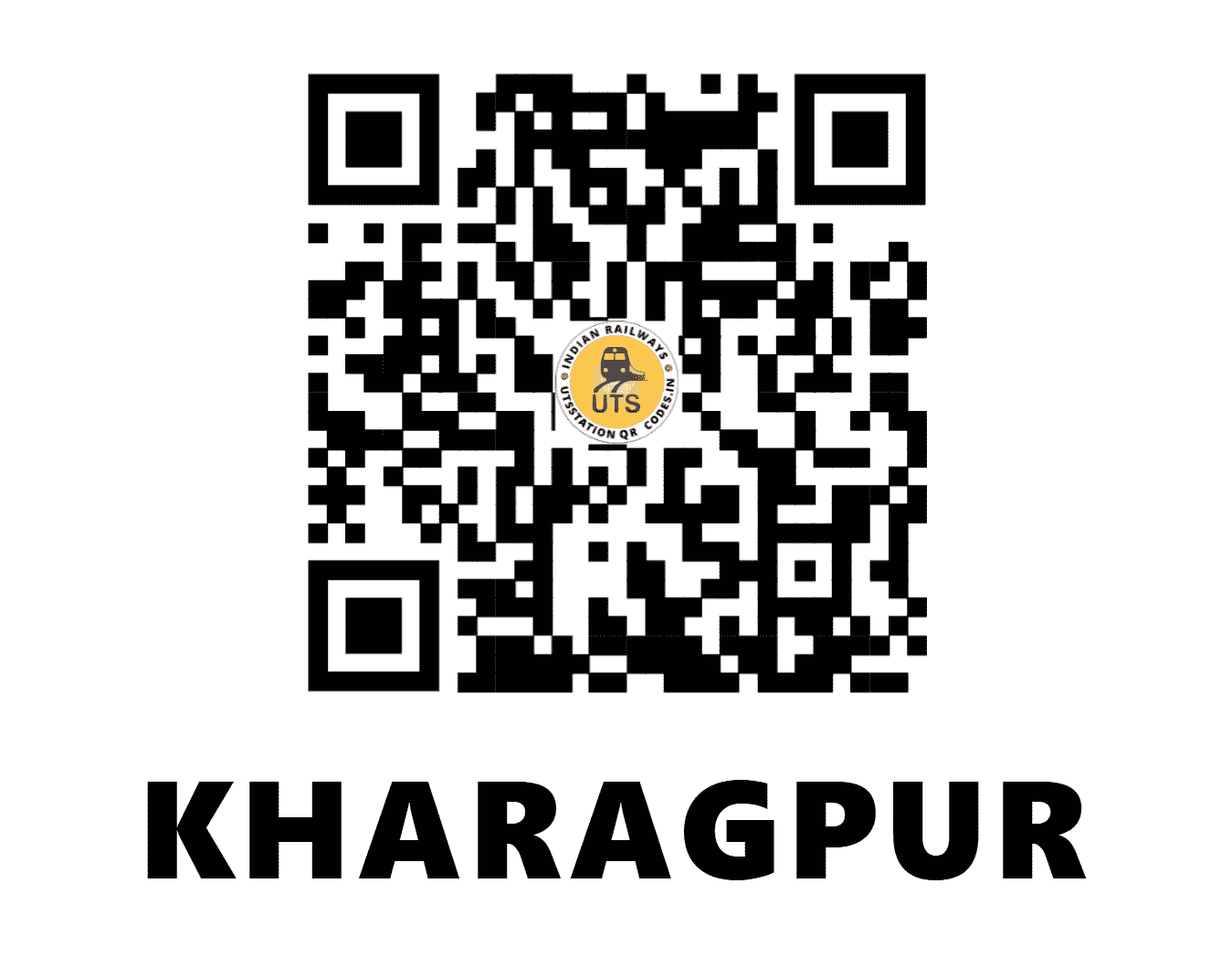 UTS QR Code for KHARAGPUR - KGP (SE - WEST BENGAL)